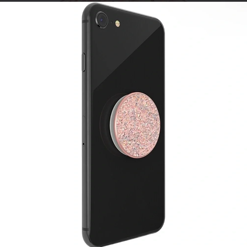Rose Gols Sparkly Glitter Popsocket